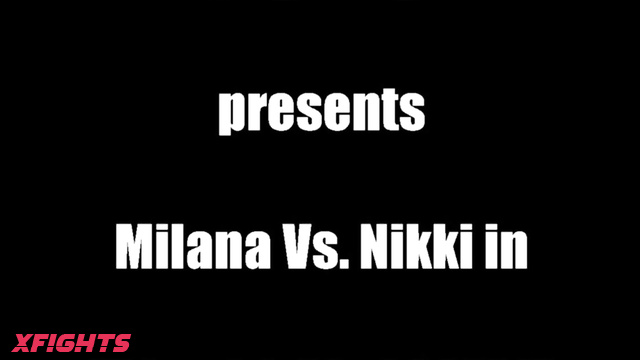 Milana vs Nikki Lesbian Nude Fight