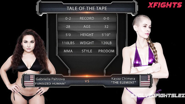 Gabriella Paltrova vs Kyaa Chimera Lesbian Fight