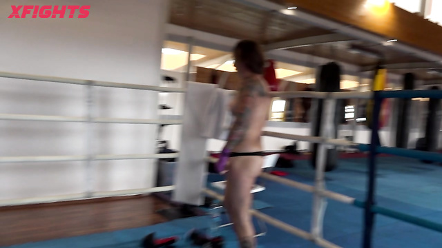 Katharina Topless Boxing