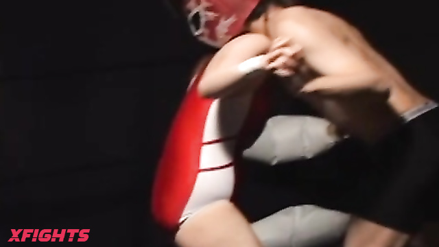 KFP-01 Fighting Fetish Man and Woman Pro-wrestling Face-off 1