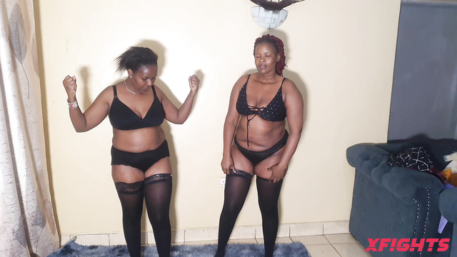 Black Beauty Bra-lers - Bra Panty Catfight Shantel vs Yvonne