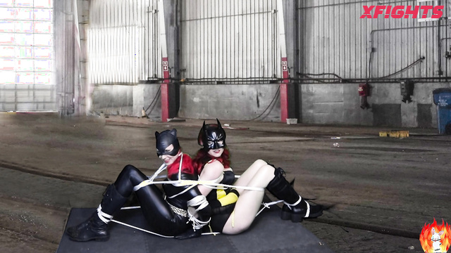 Hellfire Bunnies Productions - Catwoman & Batgirl vs Volt - Trapped