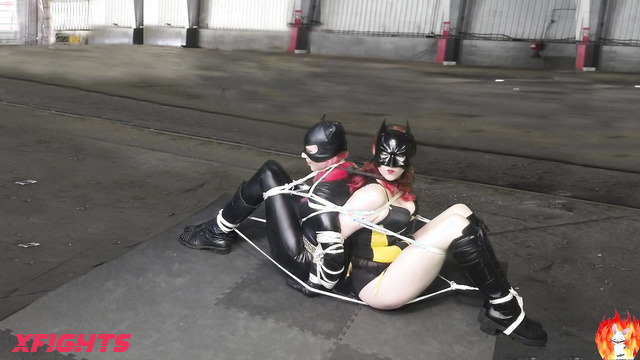 Hellfire Bunnies Productions - Catwoman & Batgirl vs Volt - Trapped