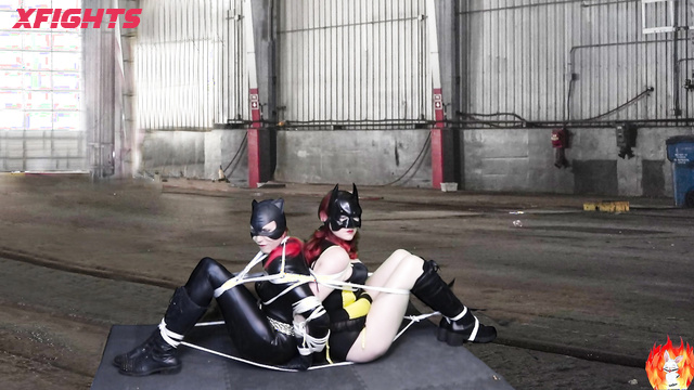 Hellfire Bunnies Productions - Catwoman & Batgirl vs Volt - Trapped