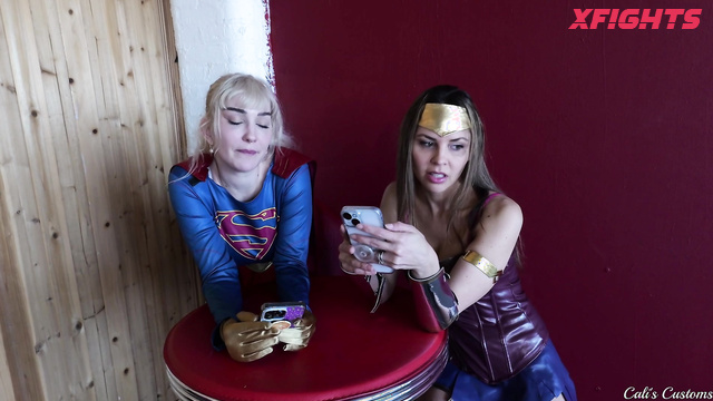 Cali Logans Power and Peril - Supergirl/Wonder Woman Superheroine Porn