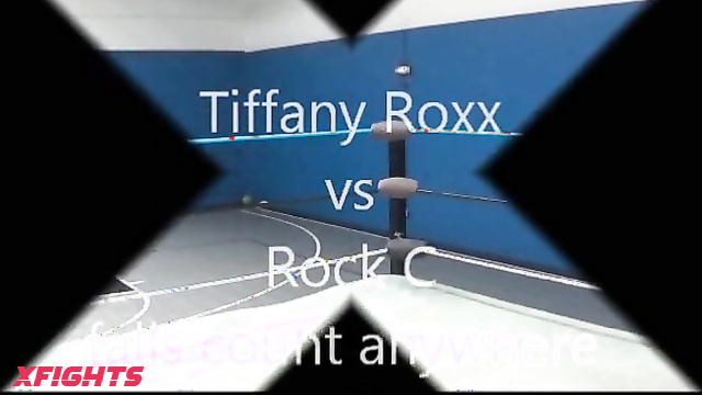 WMW Fetish Fun - Tiffany Roxx vs Rock C - Outdoor pro wrestling battle