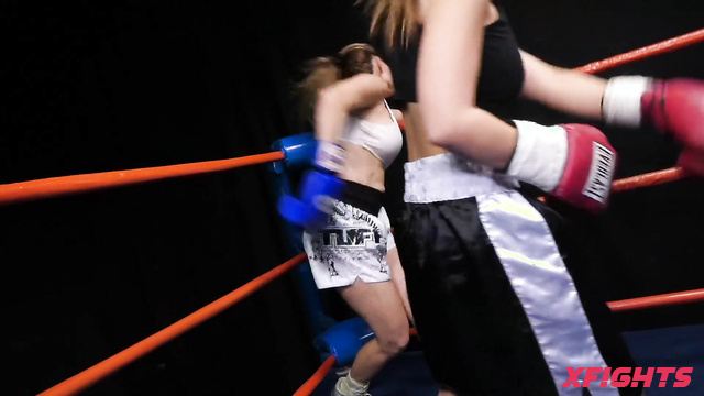 DT Wrestling - DT-1851HD Erika Jordan vs Cali Logan Boxing Match (with a topless ending)