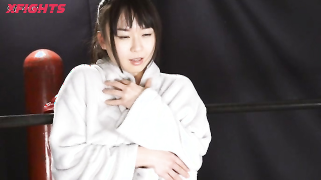 Akibacom - BNT-03 - Girl harshly dominates her girlfriend in the boxing ring