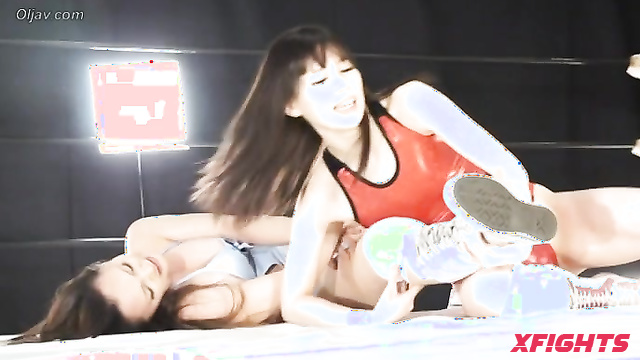 Akibacom - DTJ-03 - Brutal battle in the ring between two juicy sexy beauties
