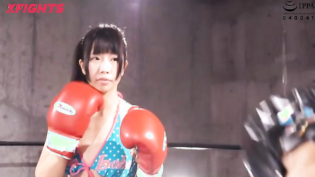 Akibacom - BBEX-01 - Boxing match between hot girls in bikini