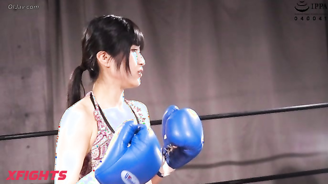 Akibacom - BBEX-01 - Boxing match between hot girls in bikini