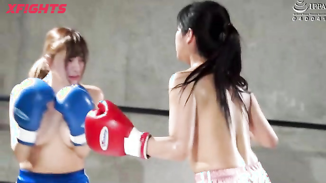 Akibacom - BXFS-02 - Topless boxing of hot Asian girls