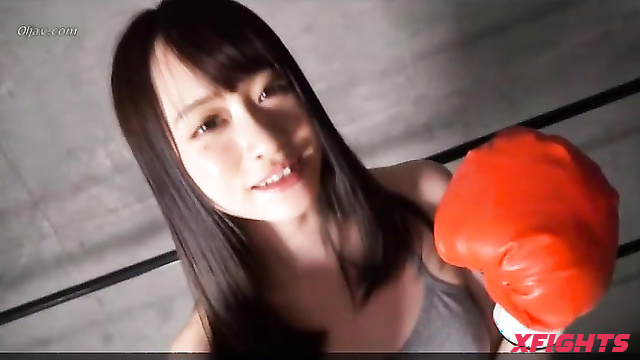 Akibacom - KOD-03 - Cute Asian girls harshly dominates a guy in boxing