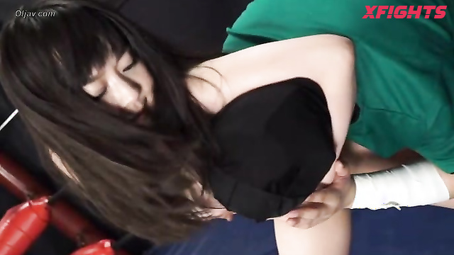 Akibacom - BTP-01 Nozomi Hazuki’s Topless mix pro-wrestling