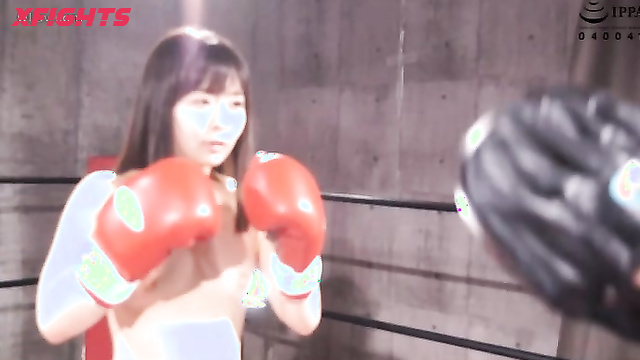 Akibacom - BTBS-05 - Misaki - Cute girls beat each other up hard during a boxing match