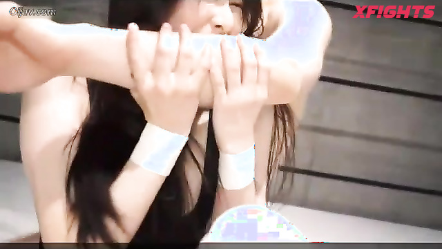 Akibacom - BSWP-01 - Japanese girl brutally dominates and humiliates a guy in the ring