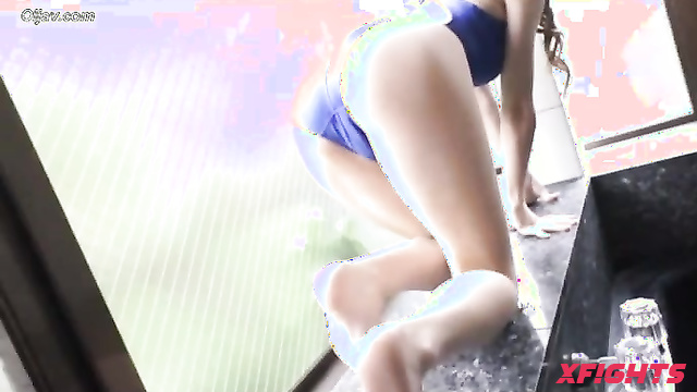 Akibacom - FGV-02 - Hot Japanese babe wins wrestling match