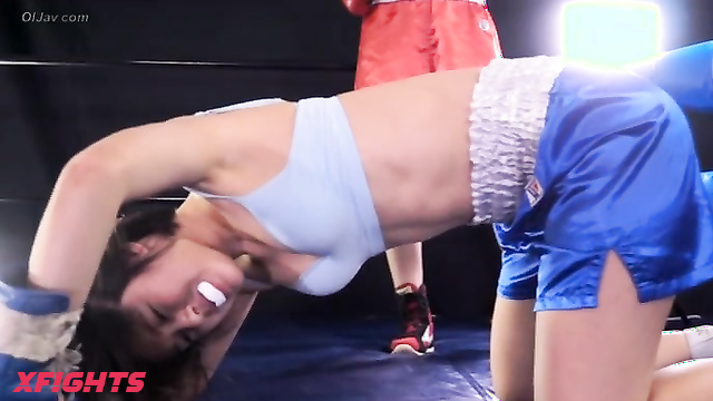 Akibacom - ﻿BJB-03 - Hot sweaty Japanese girls have a brutal boxing match
