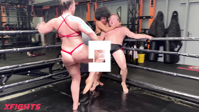 Dirty Wrestling Pit - Rage And Sativa - Double Femdom