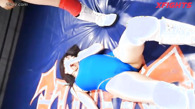 Akibacom - BW-31 - Asian girl dominates and stretches her opponent in the ring