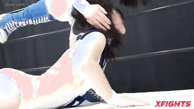 Akibacom - FJP-01 - Cute japanese girls had a tough fight in the ring