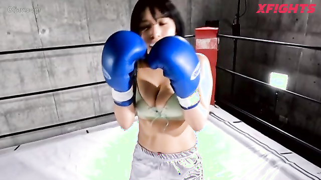 Akibacom - BDJB-01 Same character women’s boxing 01 - POV punching session