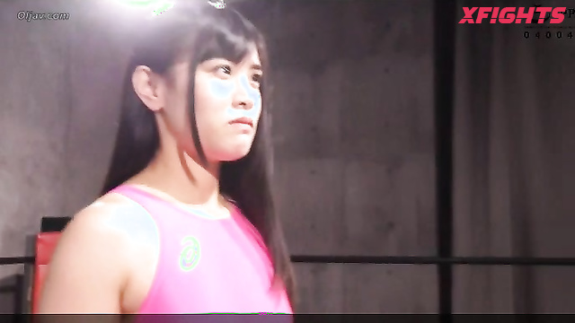 Akibacom - BNG-08 - A girl brutally defeated her busty opponent in wrestling