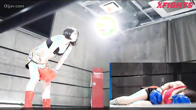 Akibacom - BHDB-02 - Hot Japanese girls put on a brutal boxing match in the ring