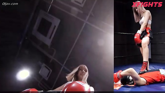 Akibacom - BTBW-01 - POV boxing sparring with hot Japanese girls