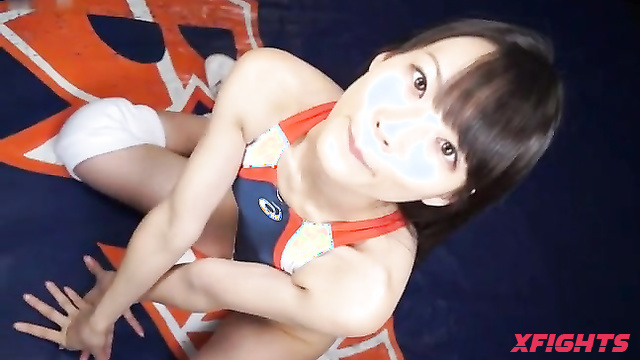 Akibacom - BXEN-01 - Topless wrestling between cute Asian girls