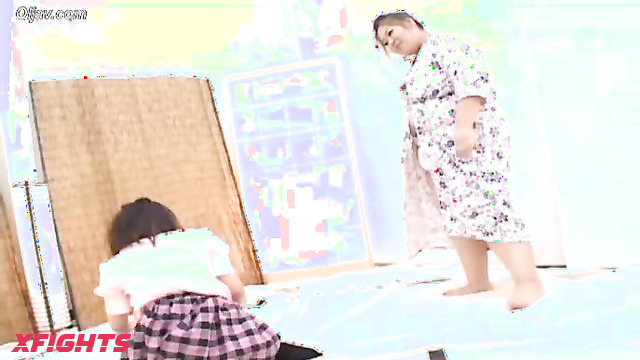 Akibacom - ANP-02 - Sumo wrestling between a BBW and a petite Asian