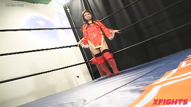 Akibacom - B-1TM-3 - Girl dominates her girlfriend in the ring