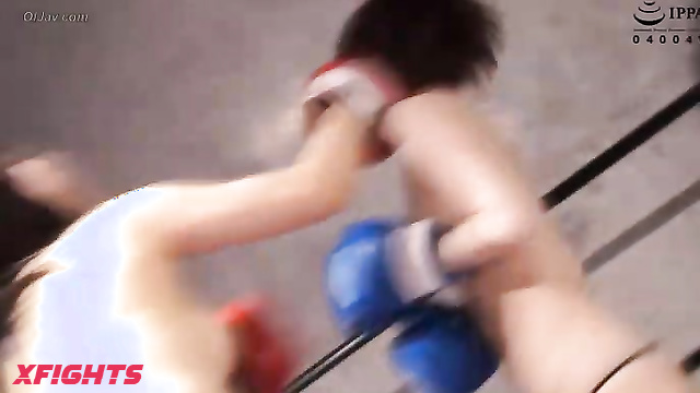Akibacom - BTBS-04 - Naked japanese beauties staged a boxing match
