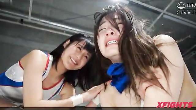 Akibacom - ﻿BXE-01 - Sexy Asian girls engaged in hardcore lesbian wrestling