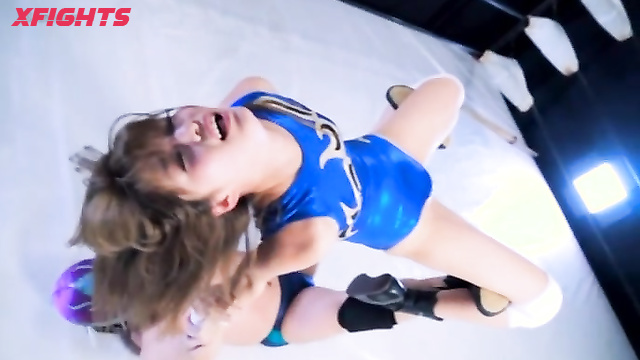 Akibacom - FGV-72 Fighting Girls 14 Mix - Teenager struggling session