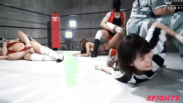Akibacom - BMTM-01 - Guys had a brutal fight in the ring with sexy Asian girls