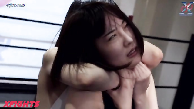 Akibacom - IPT-01 - Japanese girls engaged in brutal wrestling with choking