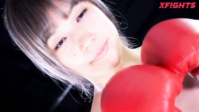 Akibacom - BJBS-01 - Boxing match between sexy Japanese girls in bikinis