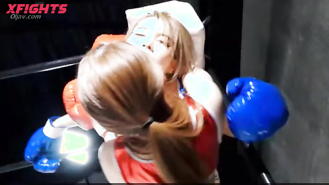 Akibacom - SBMS-01 - The girls had a tough sparring session in the boxing ring