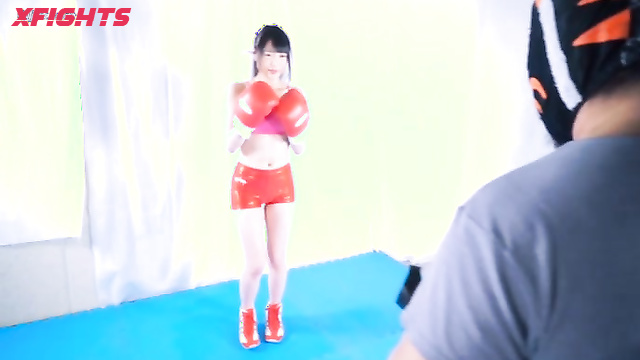 Akibacom - BJB-02 - Sweet Asian girls engage in a hardcore boxing match