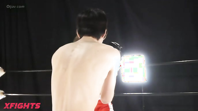 Akibacom - SOX-01 - Fragile Asian is brutally beaten in a boxing match