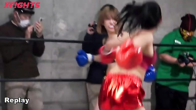 Akibacom - BW-63 - Boxing match between hot sweaty Japanese girls