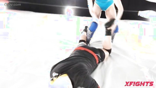 Akibacom - FGV-35 - Tough wrestling in the ring with sexy Japanese girl