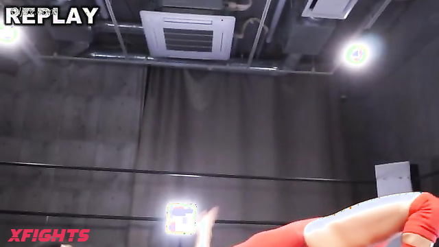 Akibacom - BEPM-06 - Girl harshly dominates her girlfriend in the ring