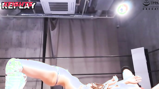 Akibacom - BNTN-01 - Hardcore lesbian sex between two Japanese girls in the ring