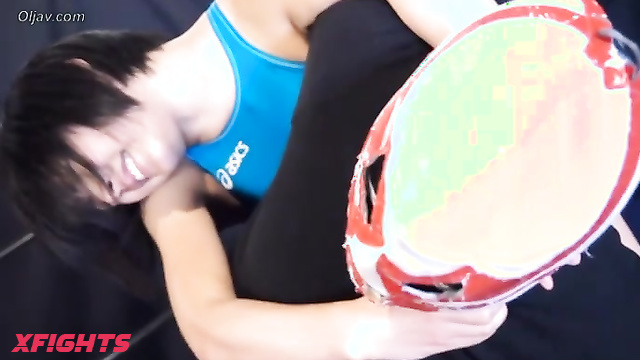 Akibacom - BSSM-01 - Girl had a brutal wrestling match with beating with her boyfriend