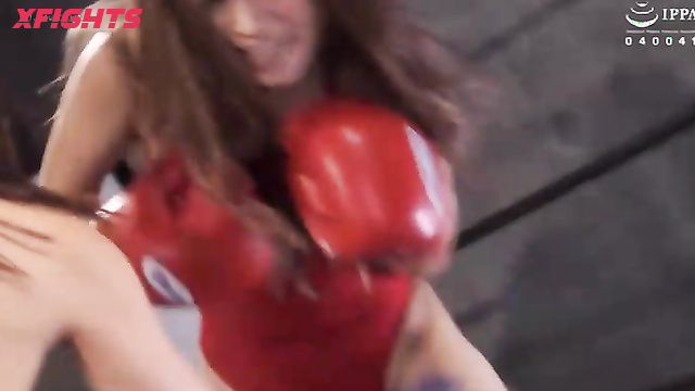 Akibacom - ﻿BNGX-03 - Busty Japanese girls staged a boxing match