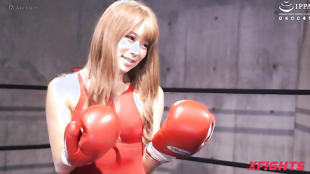 Akibacom - ﻿BNGX-03 - Busty Japanese girls staged a boxing match