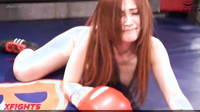 Akibacom - BTDX-05 - Asian girls staged hardcore topless boxing in the ring