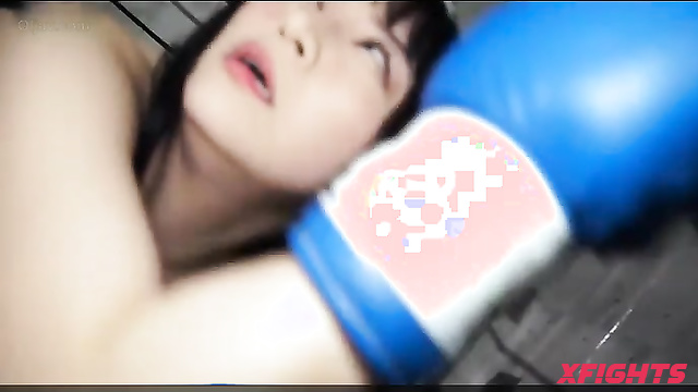 Akibacom - BBMX-01 - Guy brutally beats a fragile girl in a boxing match